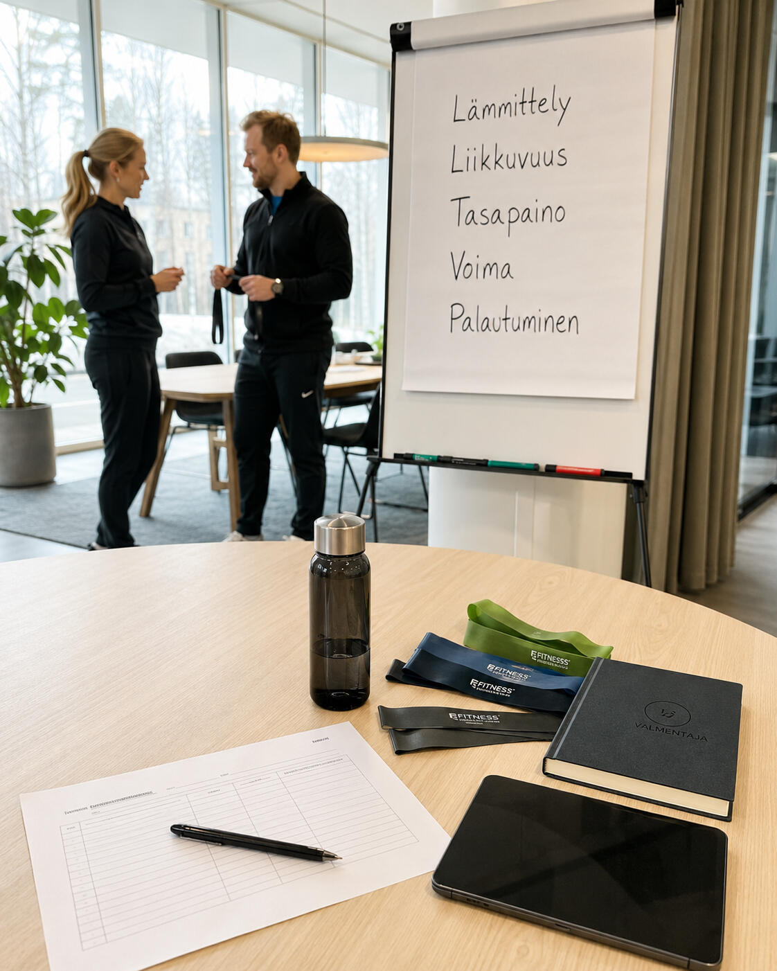Valmistautuminen henkilöstön valmennukseen yrityksen tiloissa
